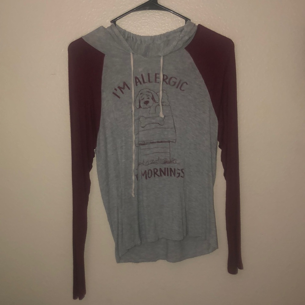 Allergic to mornings lounge top